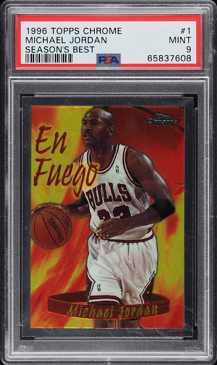 1996 Topps Chrome Season's Best Michael Jordan #1 PSA 9 MINT on