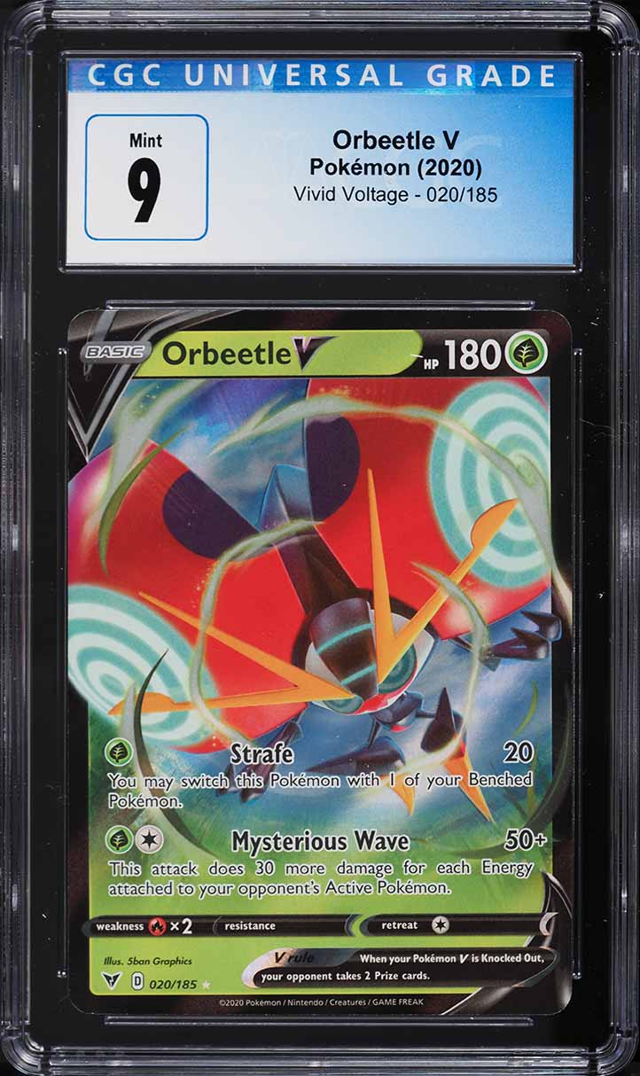 2020 Pokemon Sword & Shield Vivid Voltage Orbeetle V #20 CGC 9 MINT
