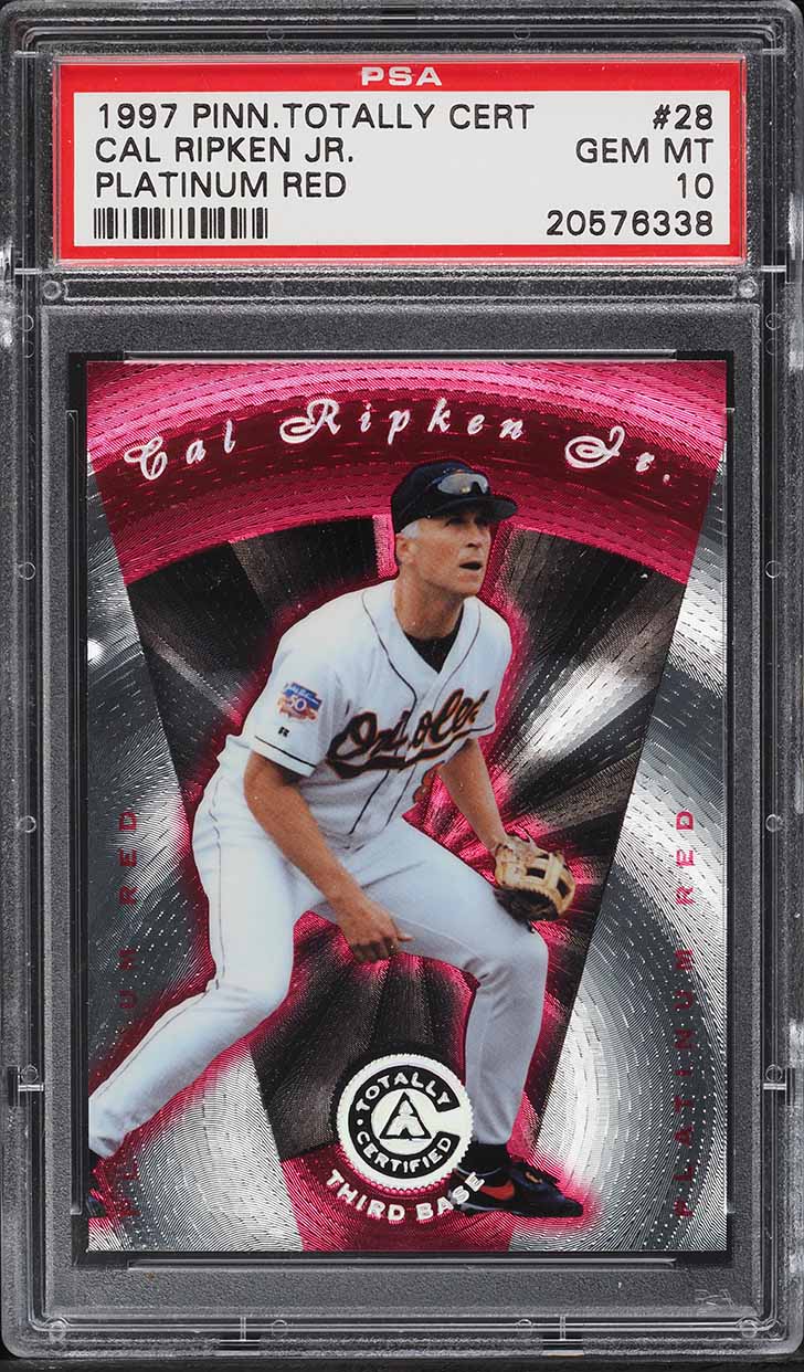 1997 Totally Certified Platinum Red Cal Ripken Jr. /3999 #28 PSA 10 GEM MINT