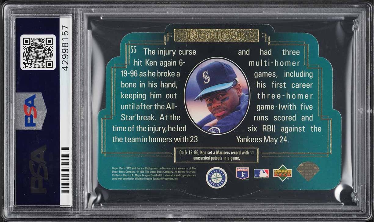 1996 SPx Gold Ken Griffey Jr. #55 PSA 9 MINT