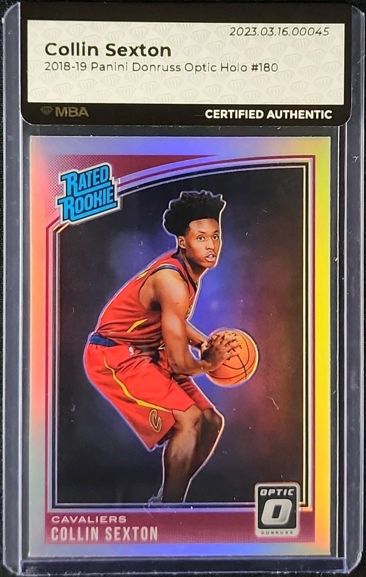 2018 Donruss Optic Holo Collin Sexton ROOKIE #180 MBA AUTH
