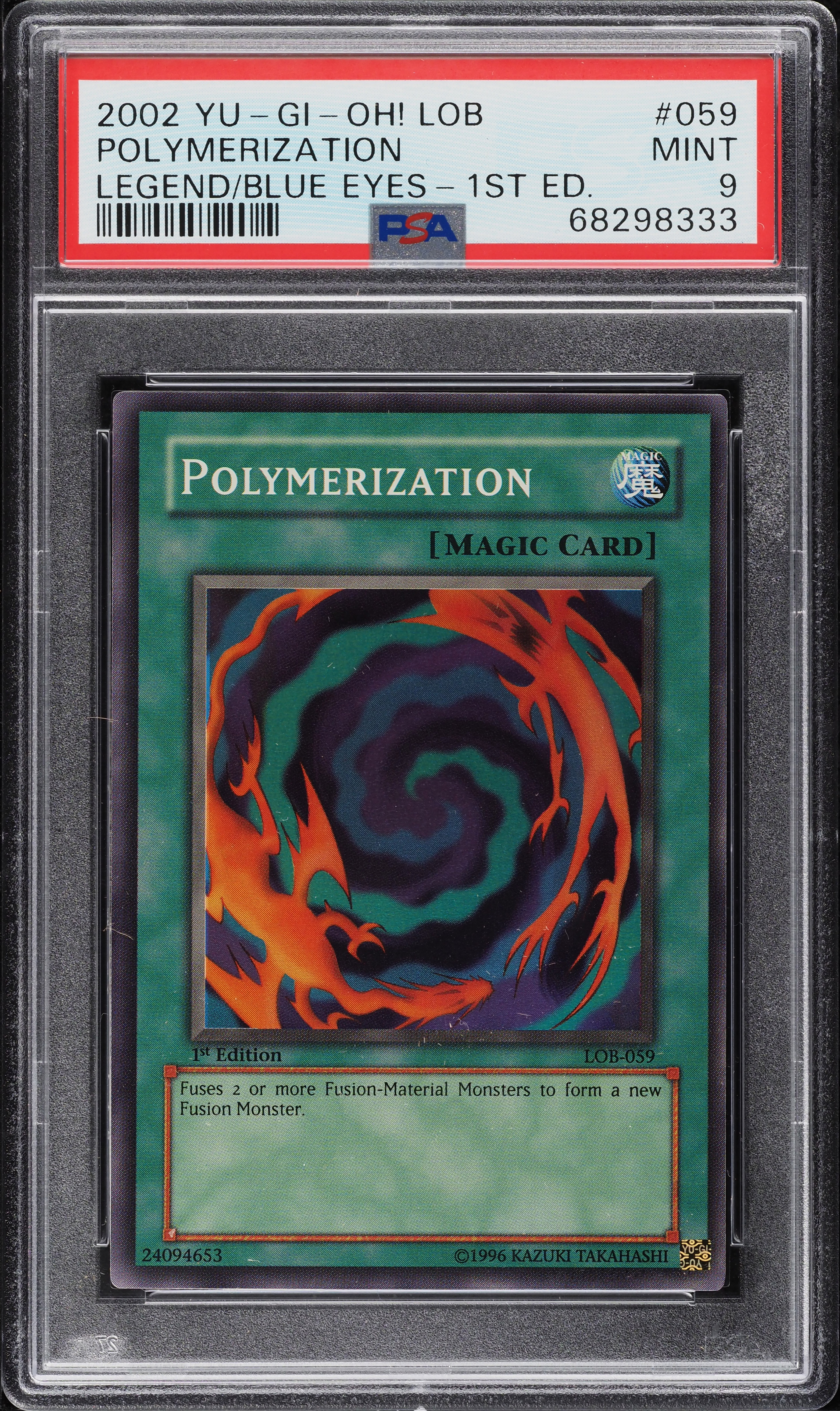 2002 Yu-Gi-Oh! Legend Of Blue Eyes 1st Edition Polymerization #LOB