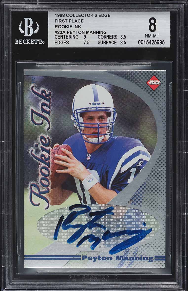 1998 Ultra Masterpiece Peyton Manning ROOKIE 1/1 #416 BGS 9 MINT