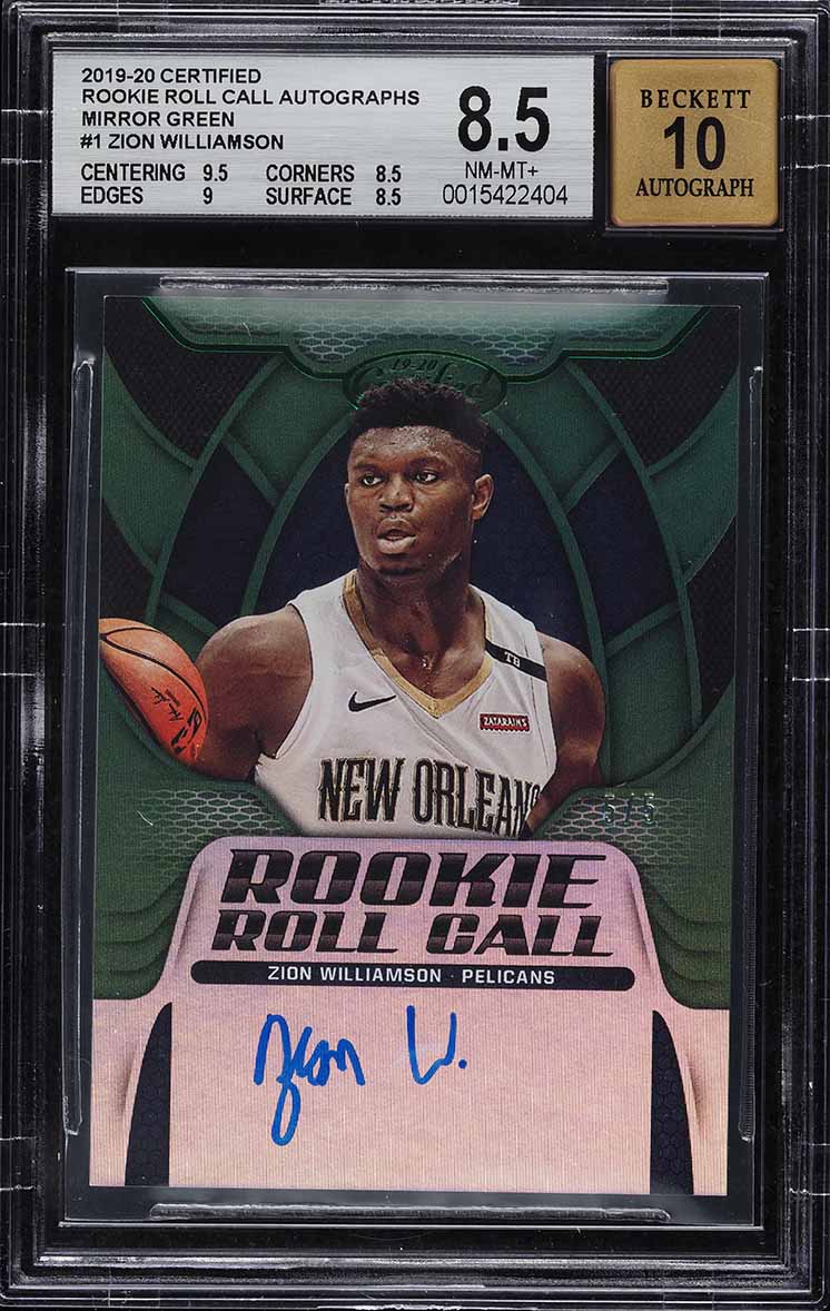2019 Hoops Special Zion Williamson ROOKIE #SPEC1 PSA 10 GEM MINT