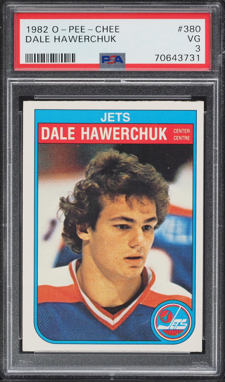 1982 O-Pee-Chee Hockey Dale Hawerchuk ROOKIE #380 PSA 3 VG