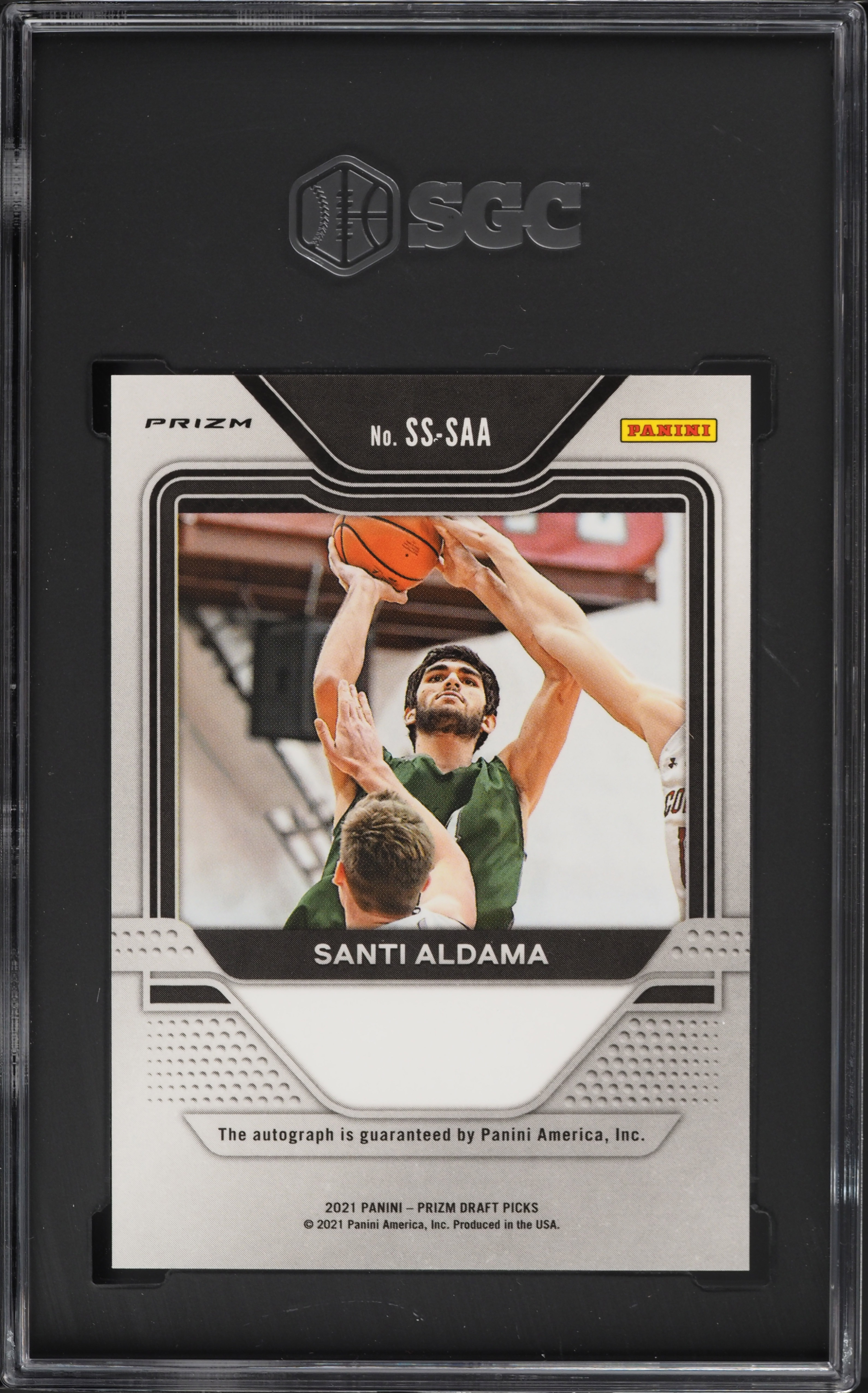 2021 Panini Prizm Draft Sensational Hyper Santi Aldama ROOKIE AUTO