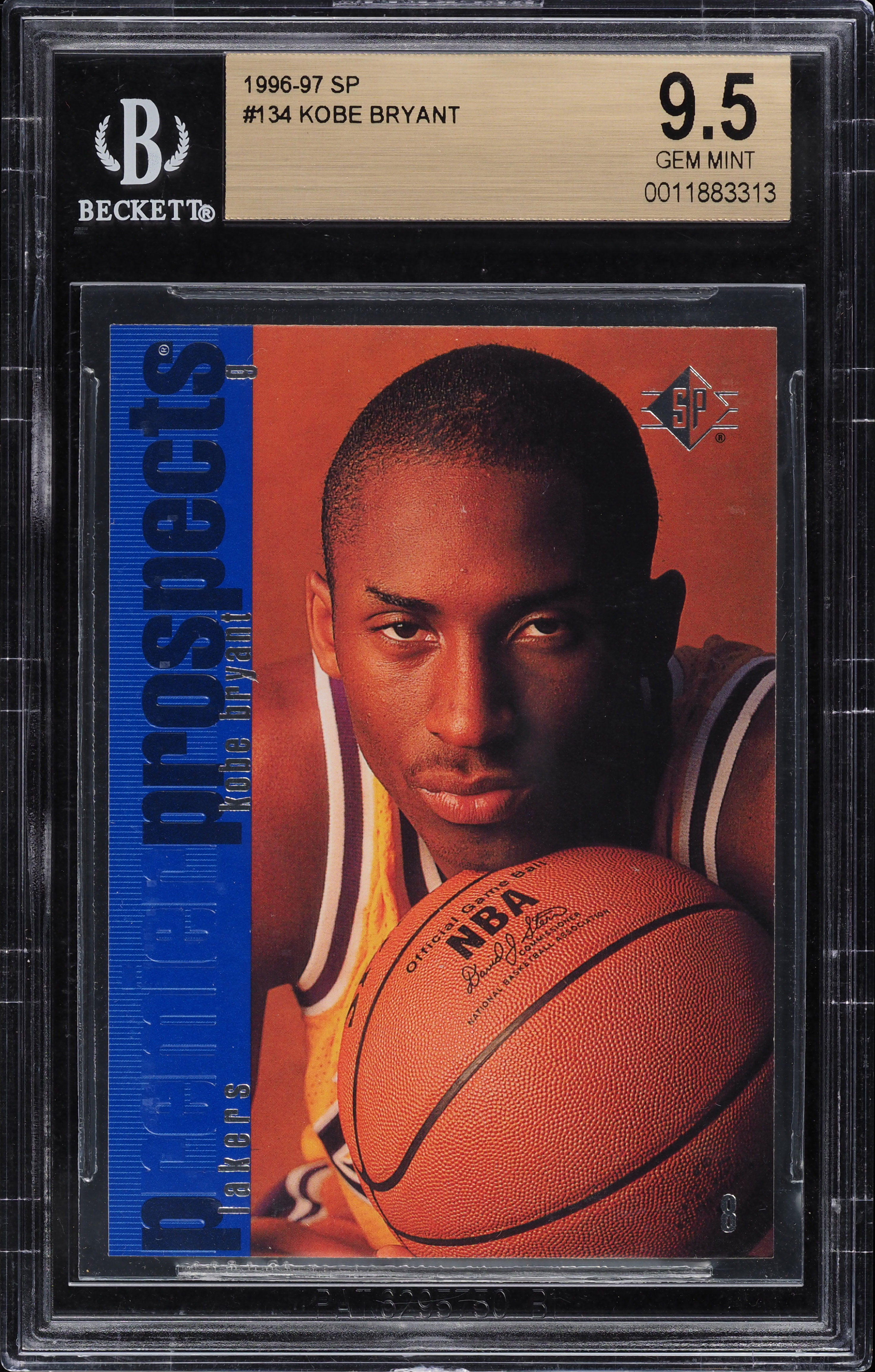 NBAカード　Kobe Bryant 1996 SP Basketball Kobe Bryant ROOKIE #134 BGS 9.5 GEM MINT on