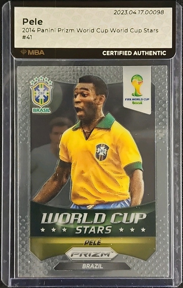 2014 Panini Prizm World Cup Stars Pele #41 MBA AUTH