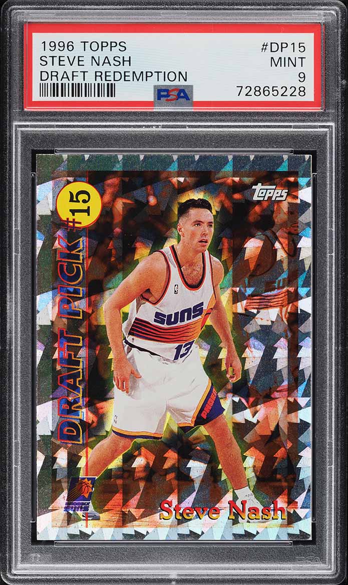 1996 Topps Draft Redemption Steve Nash ROOKIE #DP15 PSA 9 MINT