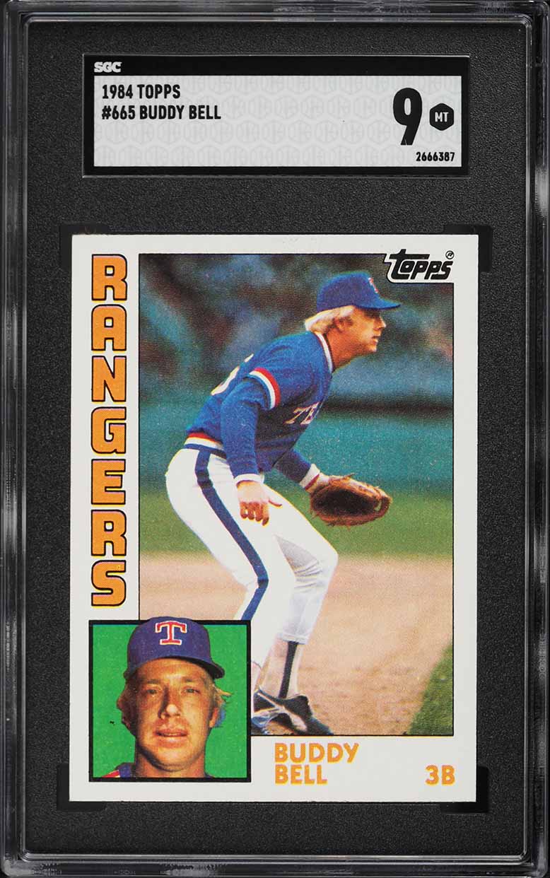 1984 Topps Buddy Bell #665 SGC 9 MINT