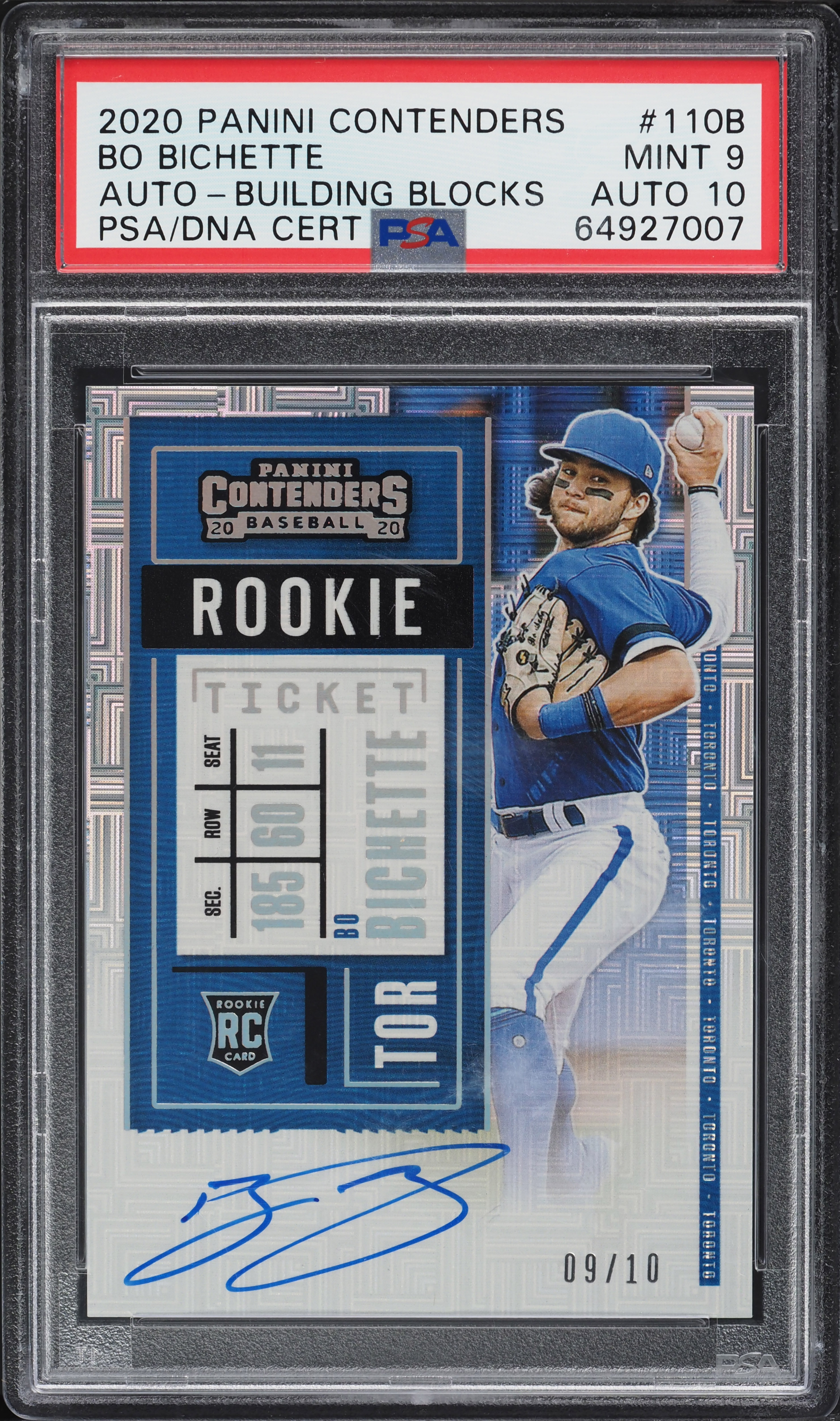 Bo Bichette rookie auto /25