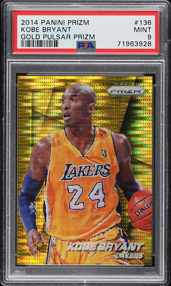 2014 Panini Prizm Gold Pulsar Kobe Bryant 1/10 #136 PSA 10 GEM