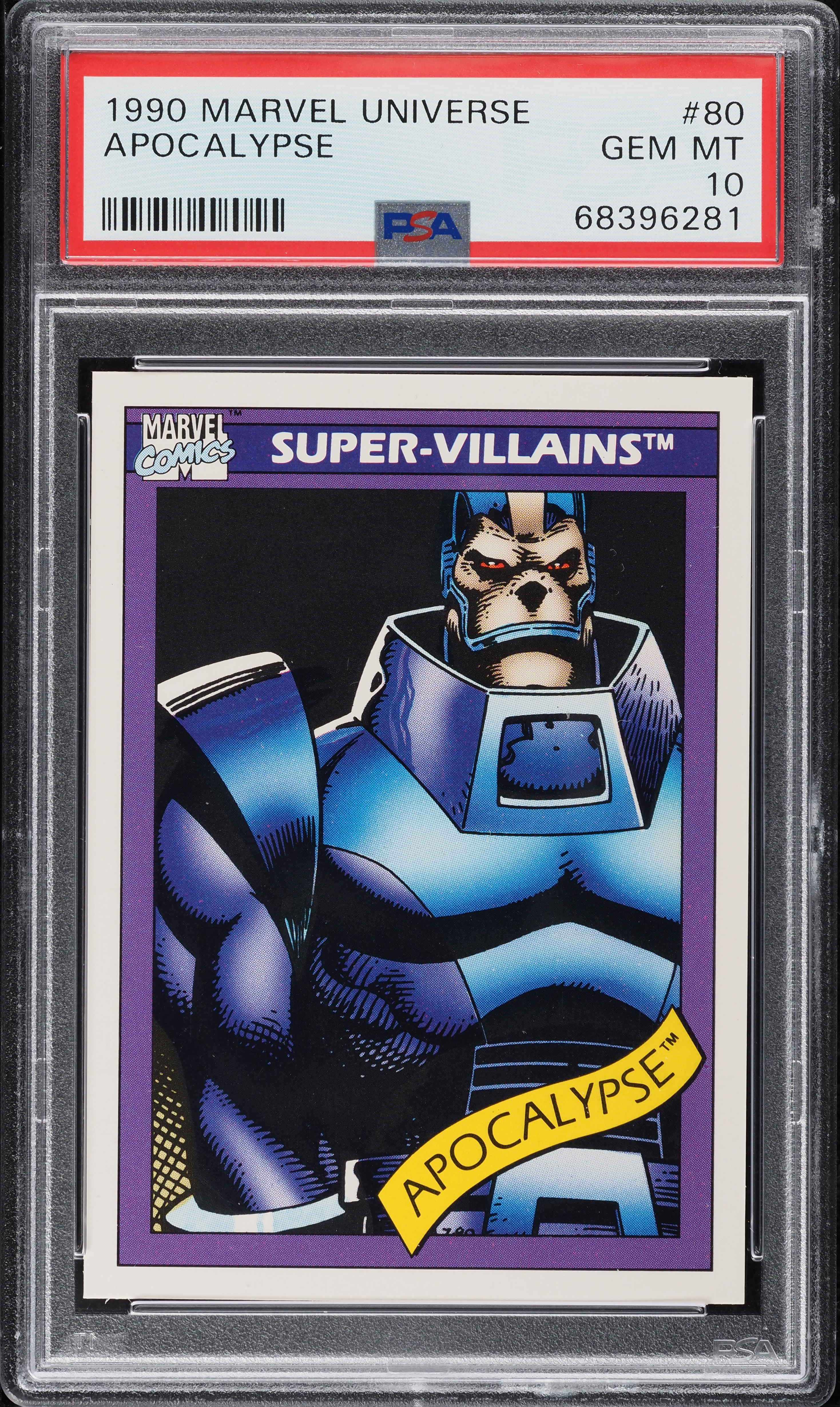 PSA10 1990 Marvel Apocalypse X-Men マーベル 1990 Impel Marvel Universe Apocalypse #80 PSA 10 GEM MINT on