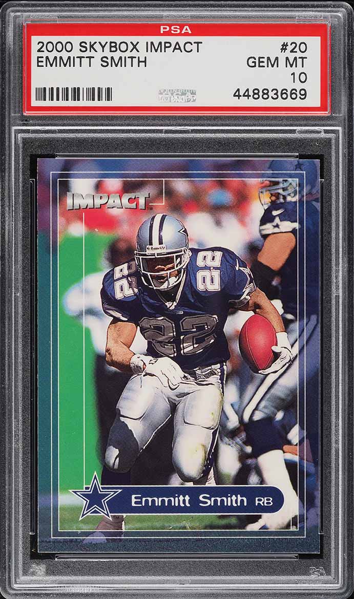 2000 Skybox Impact Emmitt Smith #20 PSA 10 GEM MINT
