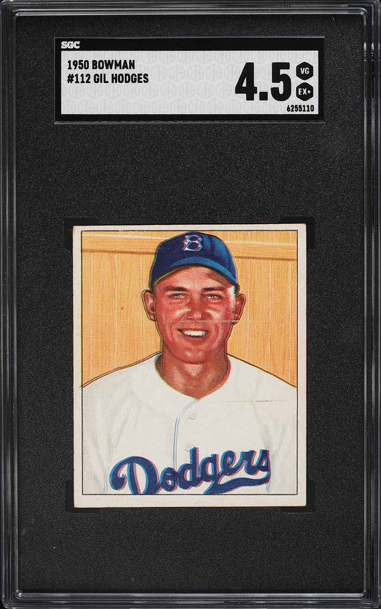 1950 Bowman Gil Hodges #112 SGC 4.5 VGEX+