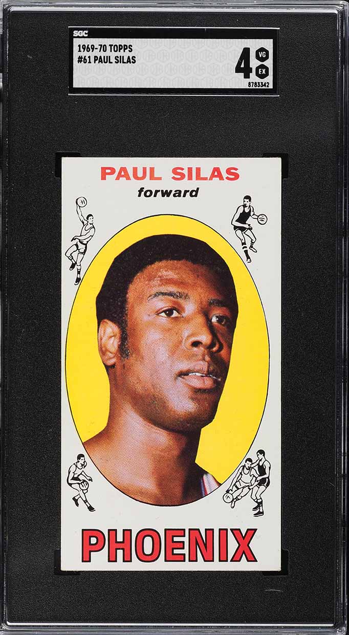 1969 Topps Basketball Paul Silas #61 SGC 4 VGEX