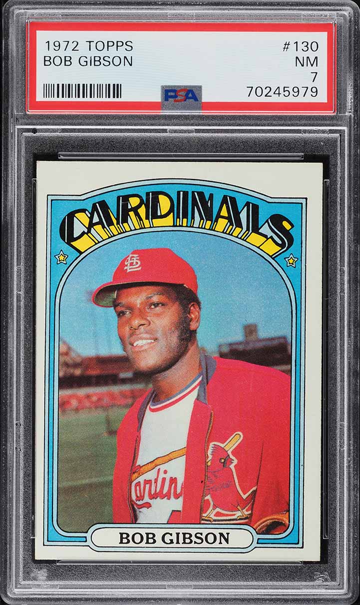 1972 Topps Bob Gibson #130 PSA 7 NRMT
