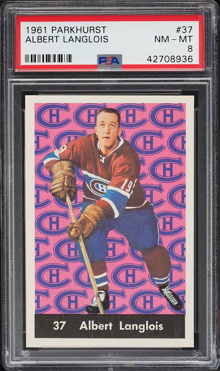 1961 Parkhurst Albert Langlois #37 PSA 8 NM-MT