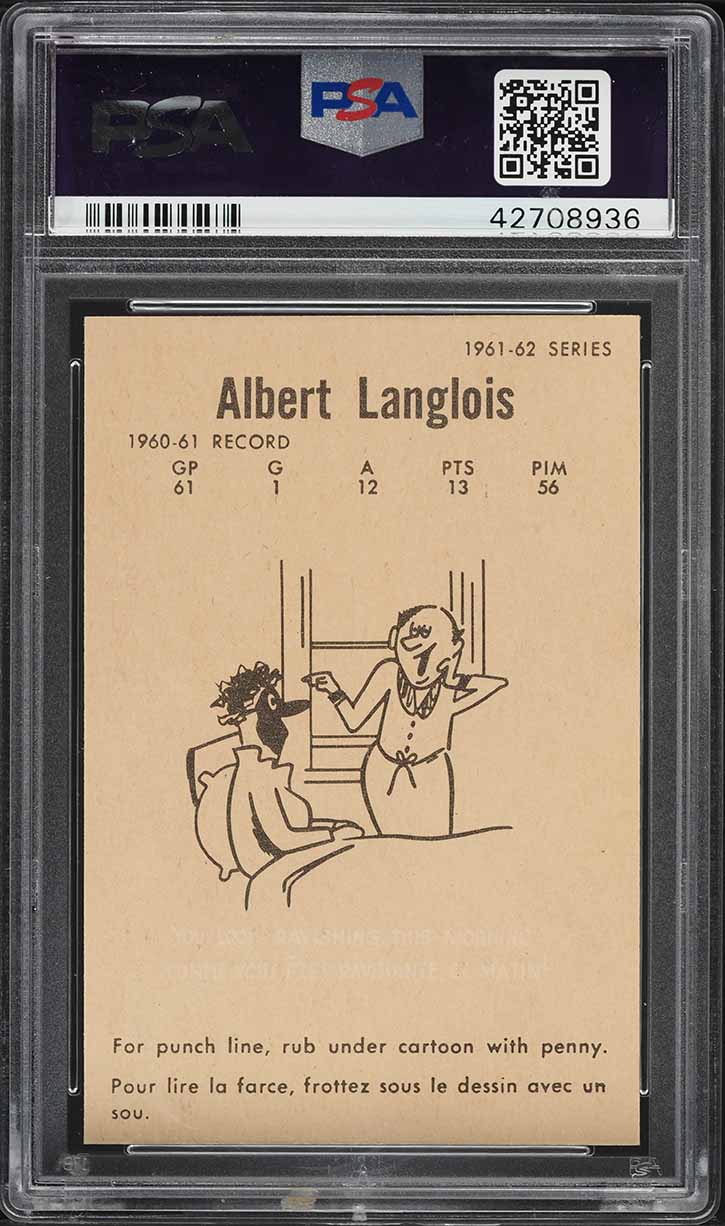 1961 Parkhurst Albert Langlois #37 PSA 8 NM-MT
