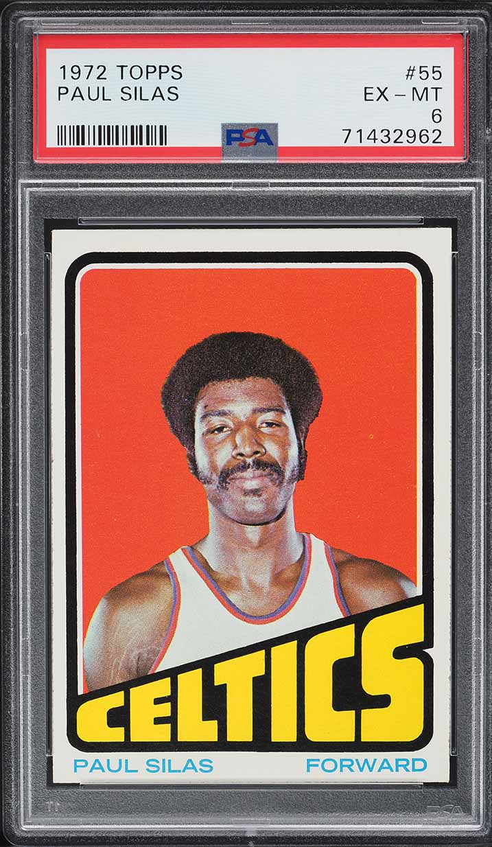 1972 Topps Basketball Paul Silas #55 PSA 6 EXMT