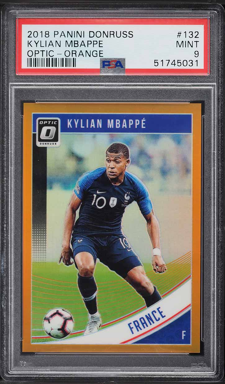 2018 Panini Prizm World Cup Cyrillic Text Kylian Mbappe SSP ROOKIE