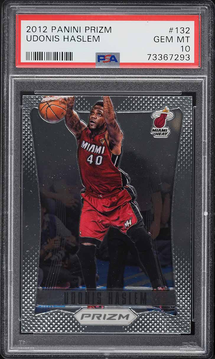 2012 Panini Prizm Udonis Haslem #132 PSA 10 GEM MINT