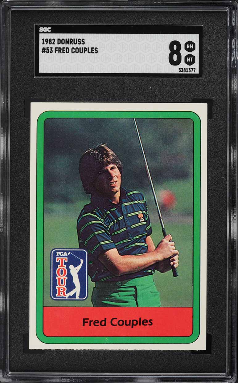 1982 Donruss Golf Fred Couples ROOKIE #53 SGC 8 NM-MT