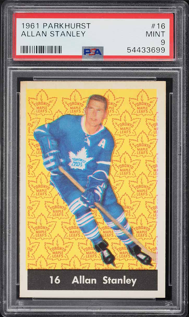 1961 Parkhurst Allan Stanley #16 PSA 9 MINT