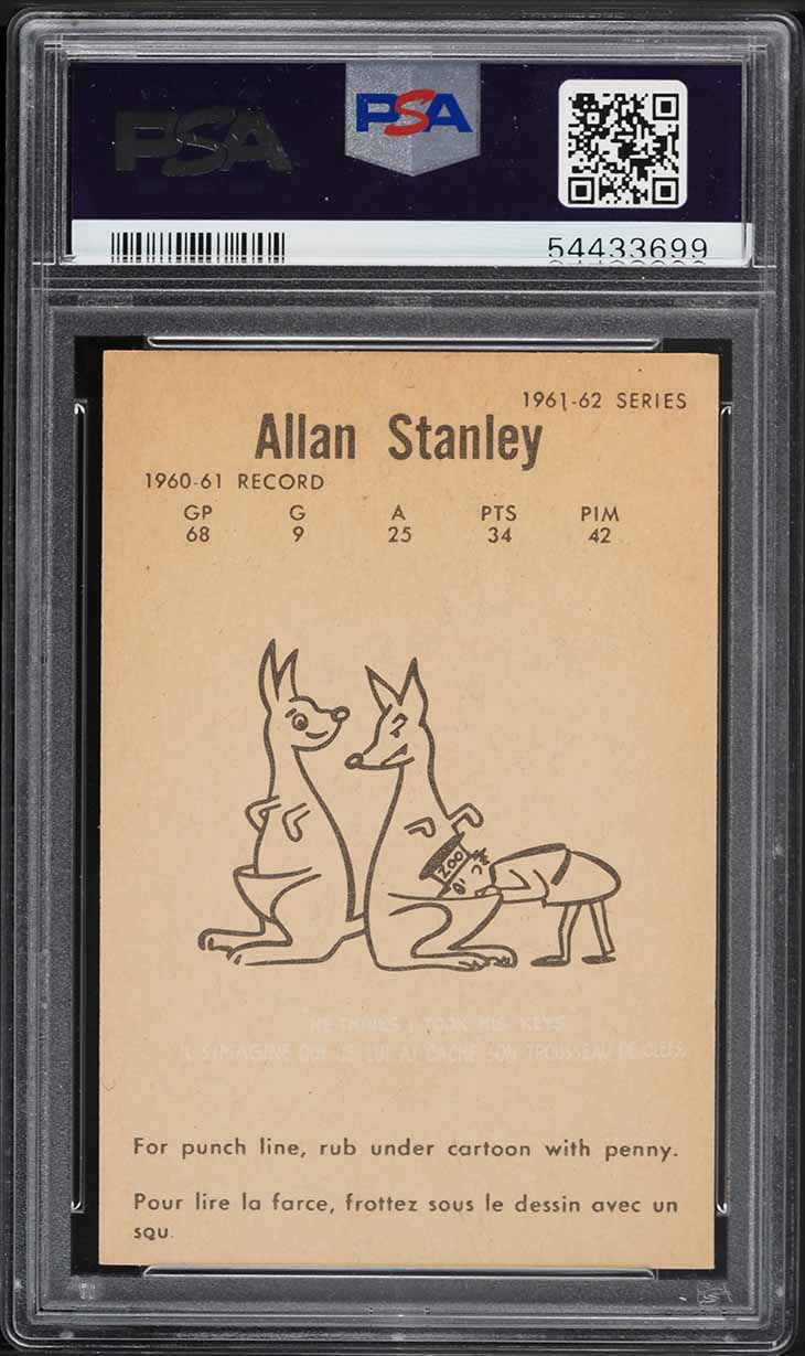 1961 Parkhurst Allan Stanley #16 PSA 9 MINT