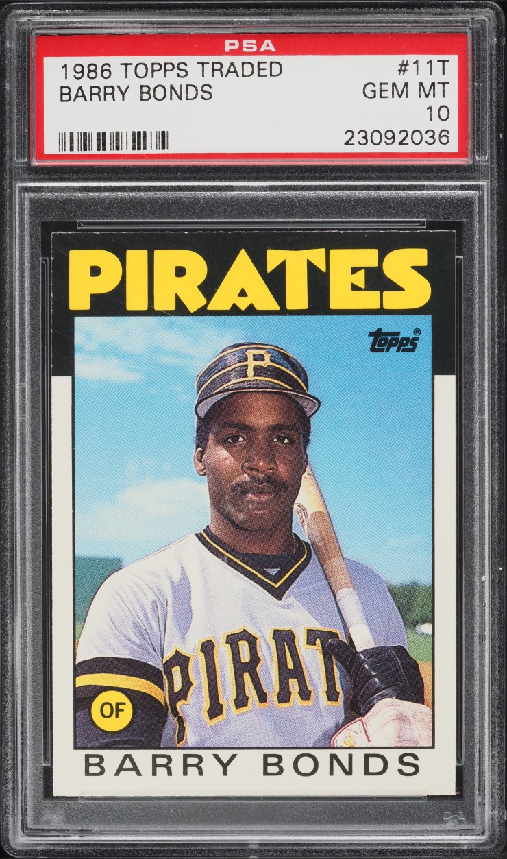 1986 Topps Traded Barry Bonds ROOKIE #11T PSA 10 GEM MINT