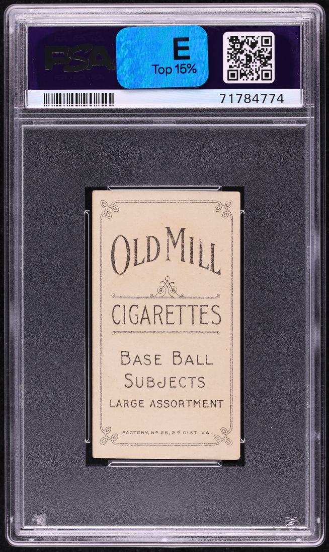 1909-11 T206 Germany Schaefer WASHINGTON, OLD MILL PSA 4.5 VGEX+