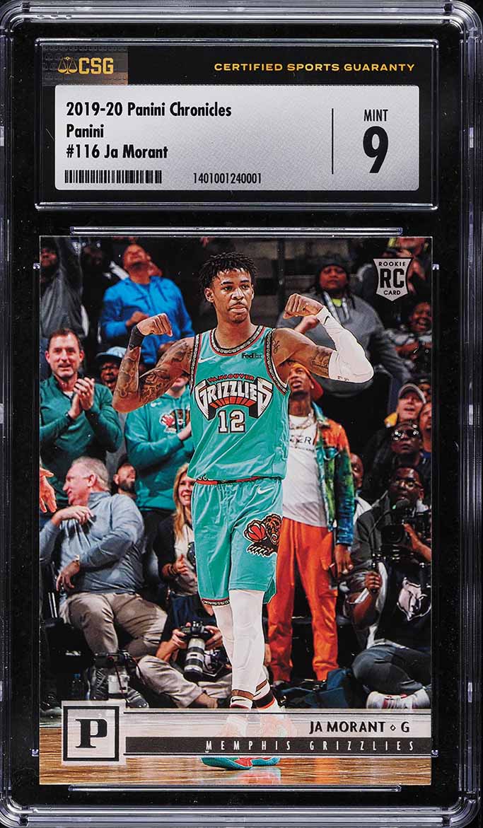 2019 Panini Chronicles Ja Morant ROOKIE #116 CSG 9 MINT