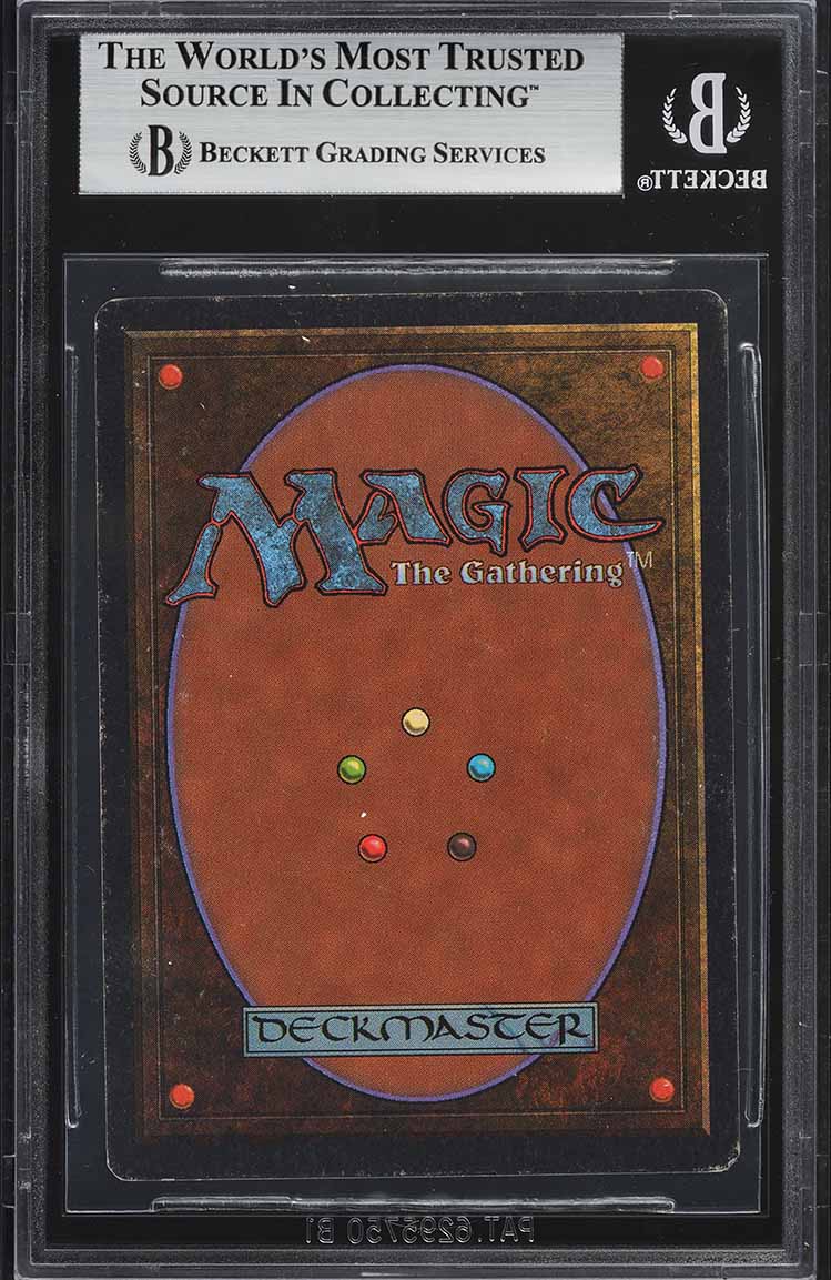 1993 Magic The Gathering MTG Unlimited Mox Jet R A BGS 5.5 EX+
