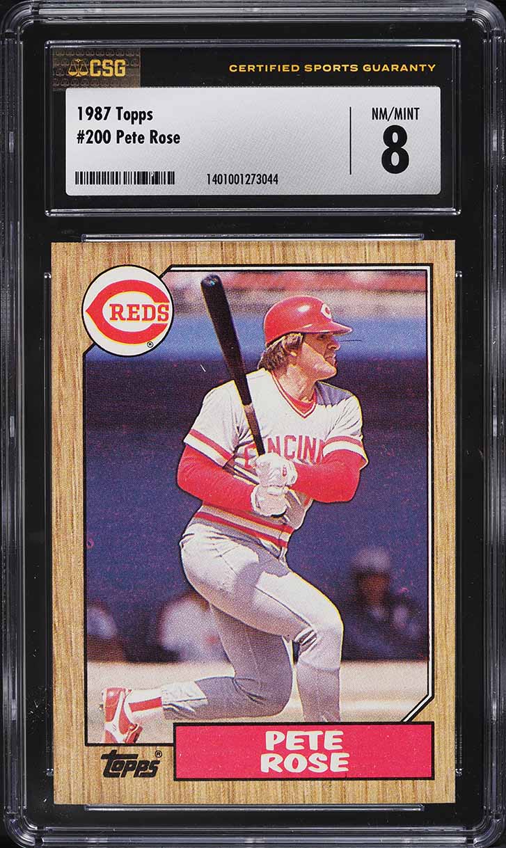 1987 Topps Pete Rose #200 CSG 8 NM-MT