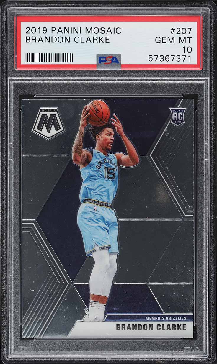 2019 Panini Mosaic Brandon Clarke ROOKIE #207 PSA 10 GEM MINT on