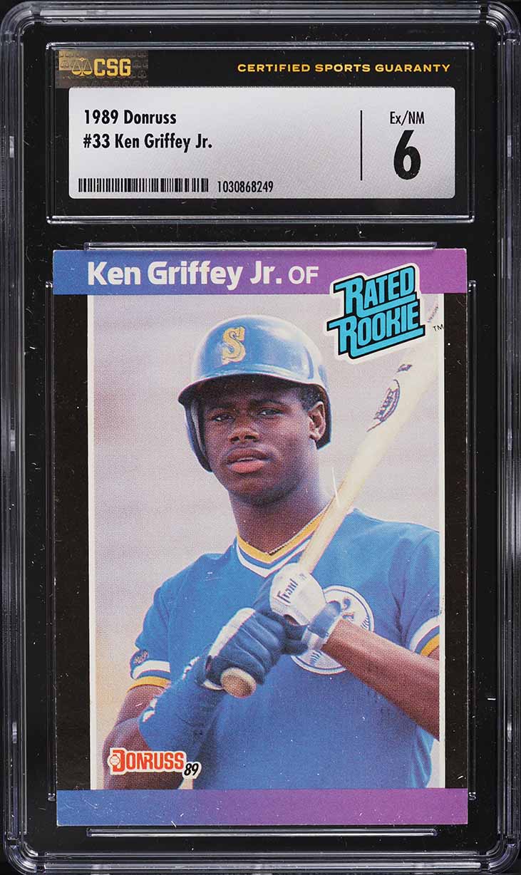 1989 Donruss Ken Griffey Jr. ROOKIE #33 CSG 6 EXMT
