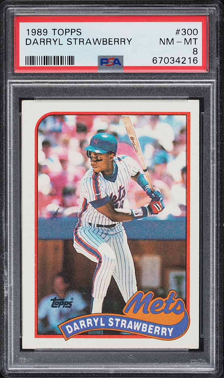 1989 Topps Darryl Strawberry #300 PSA 8 NM-MT