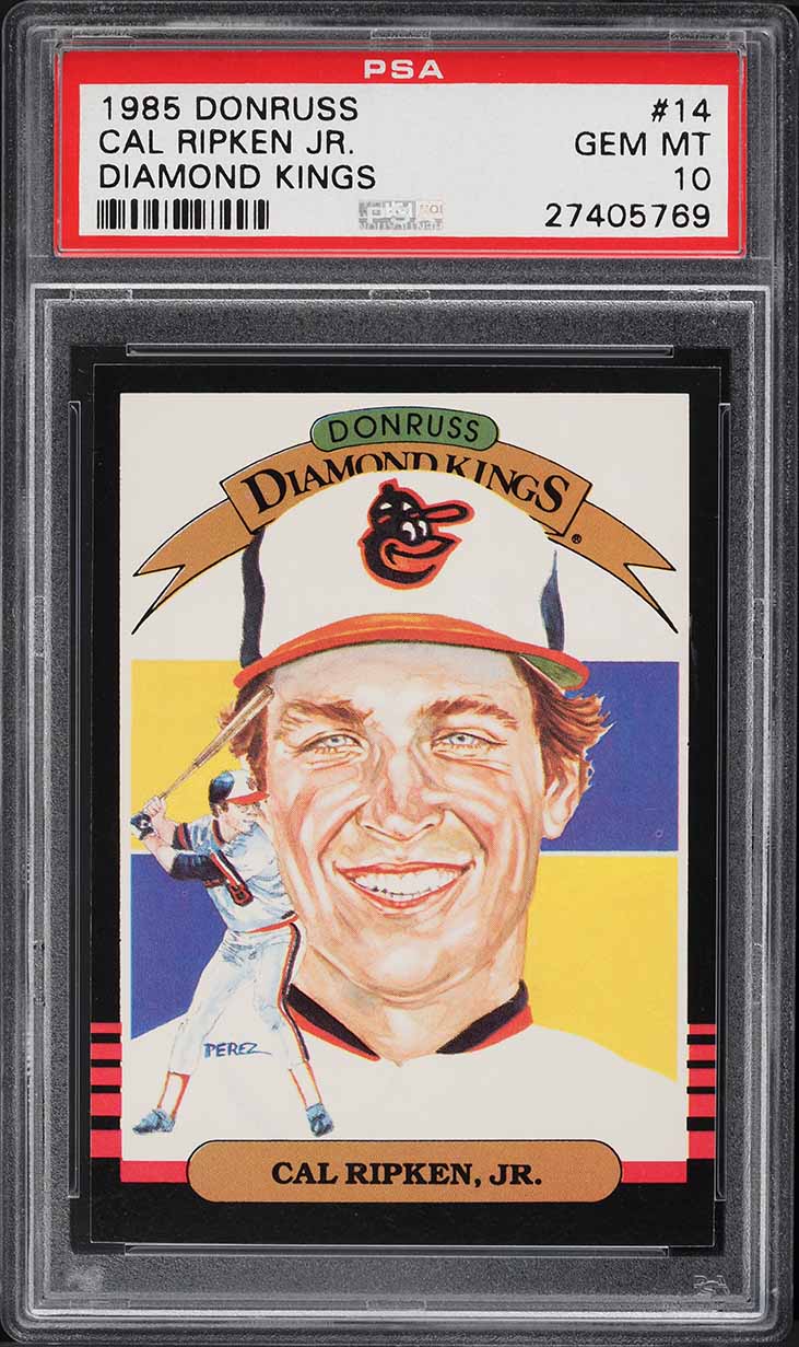 1985 Donruss Diamond Kings Cal Ripken Jr. #14 PSA 10 GEM MINT
