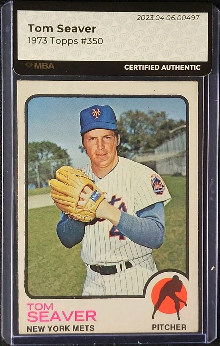 1973 Topps Tom Seaver #350 MBA AUTH