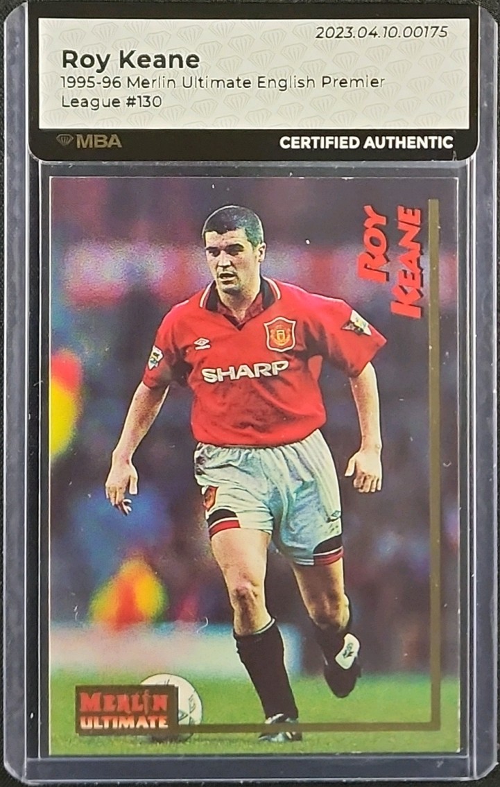 1995 Merlin Ultimate English Premier League Roy Keane #130 MBA AUTH