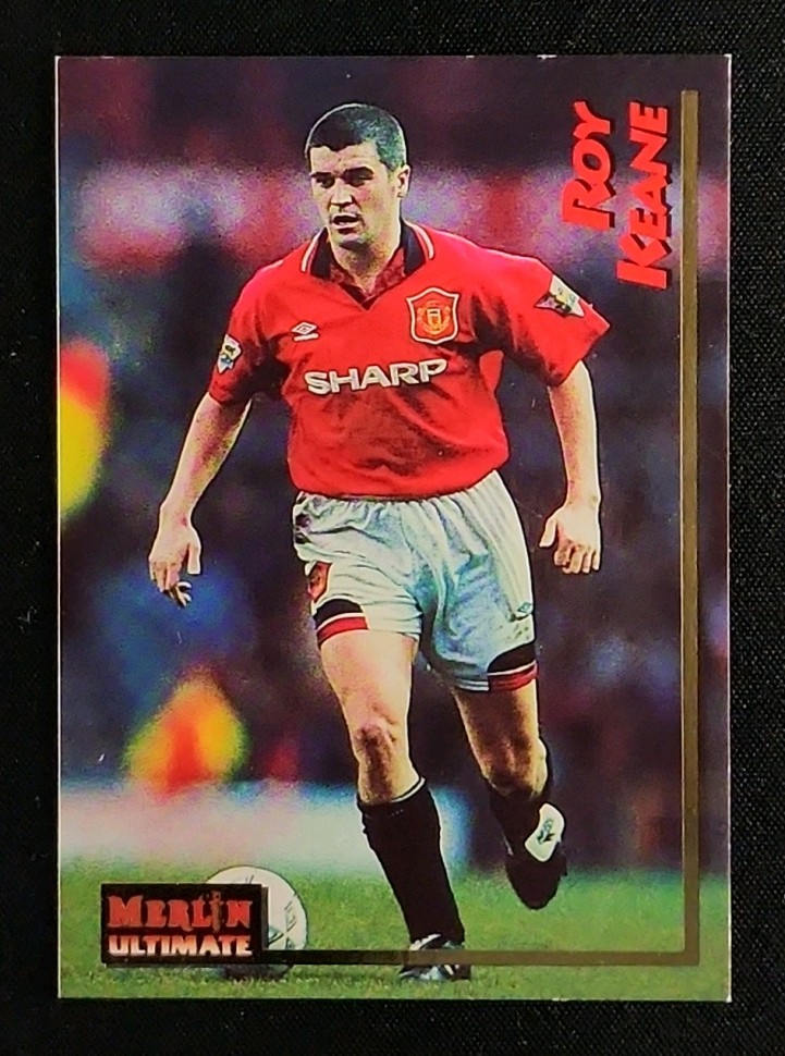 1995 Merlin Ultimate English Premier League Roy Keane #130 MBA AUTH