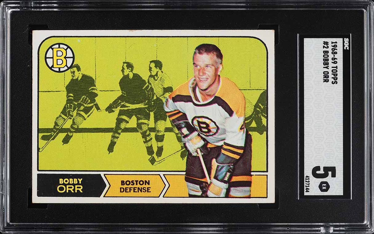 1968 Topps Hockey Bobby Orr #2 SGC 5 EX