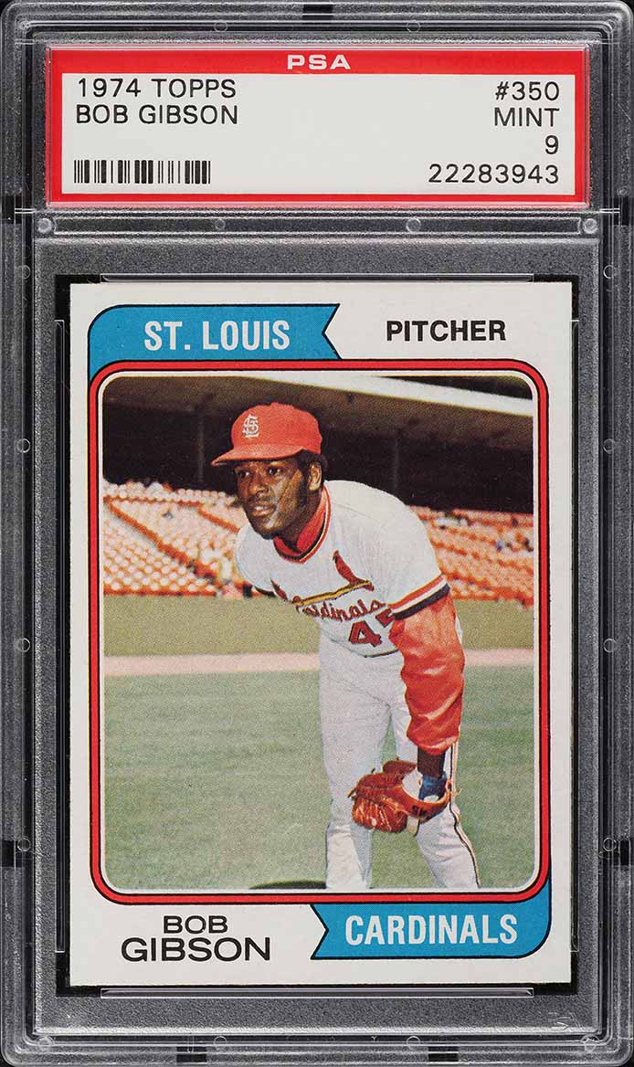 1974 Topps Bob Gibson #350 PSA 9 MINT