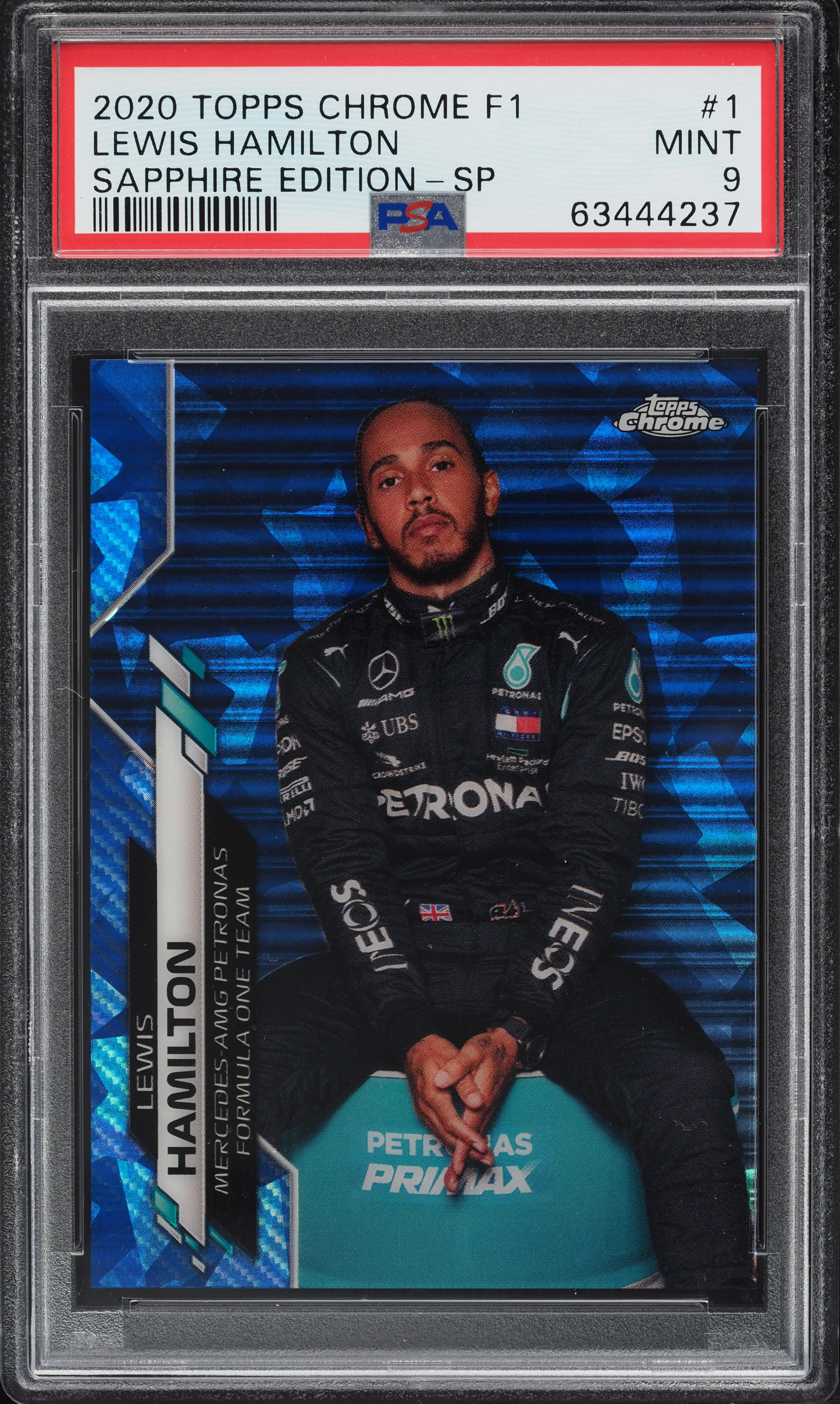 その他 2020 topps f1 sapphire Lewis Hamilton 2020 TOPPS CHROME F1 LEWIS HAMILTON #144 SAPPHIRE ED-AQUA 78 OF 99