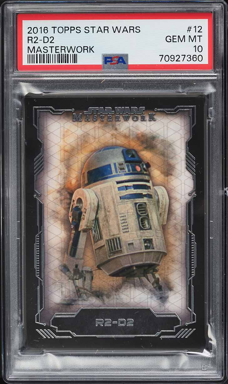 2022 Topps Chrome Star Wars Galaxy Mojo Refractor R2-D2 /50 #9 PSA