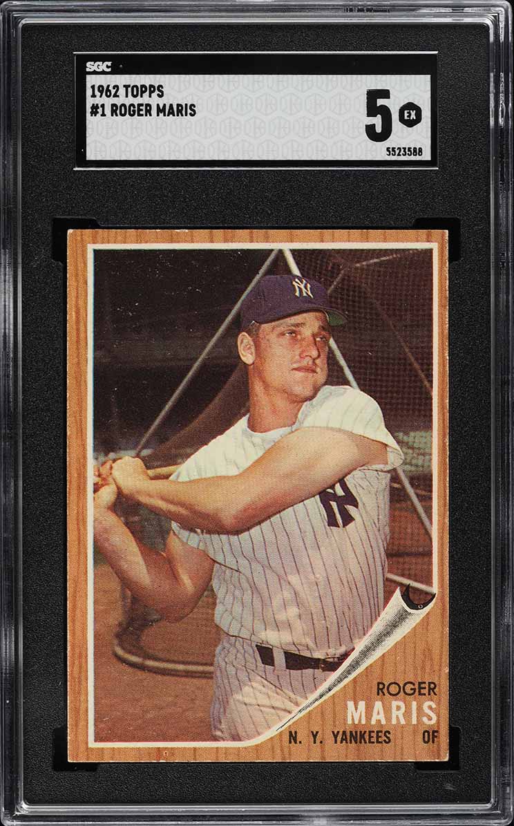 1962 Topps Roger Maris #1 SGC 5 EX