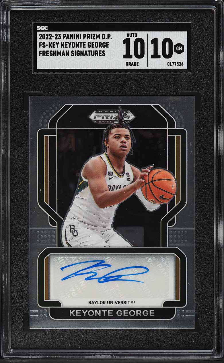 2022 Panini Prizm Draft Picks Freshman Keyonte George ROOKIE AUTO #FS-KEY SGC 10