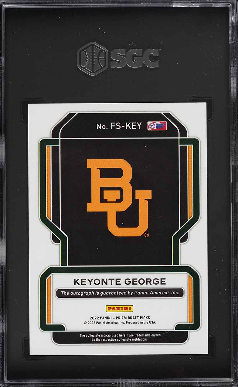 2022 Panini Prizm Draft Picks Freshman Keyonte George ROOKIE AUTO #FS-KEY SGC 10