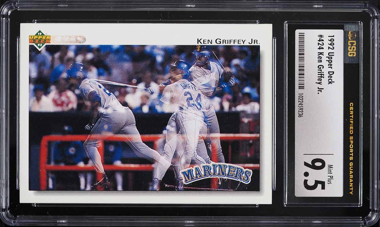 1992 Upper Deck Ken Griffey Jr. #424 CSG 9.5 MINT+