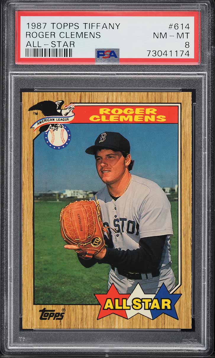 1987 Topps Tiffany Roger Clemens ALL-STAR #614 PSA 8 NM-MT